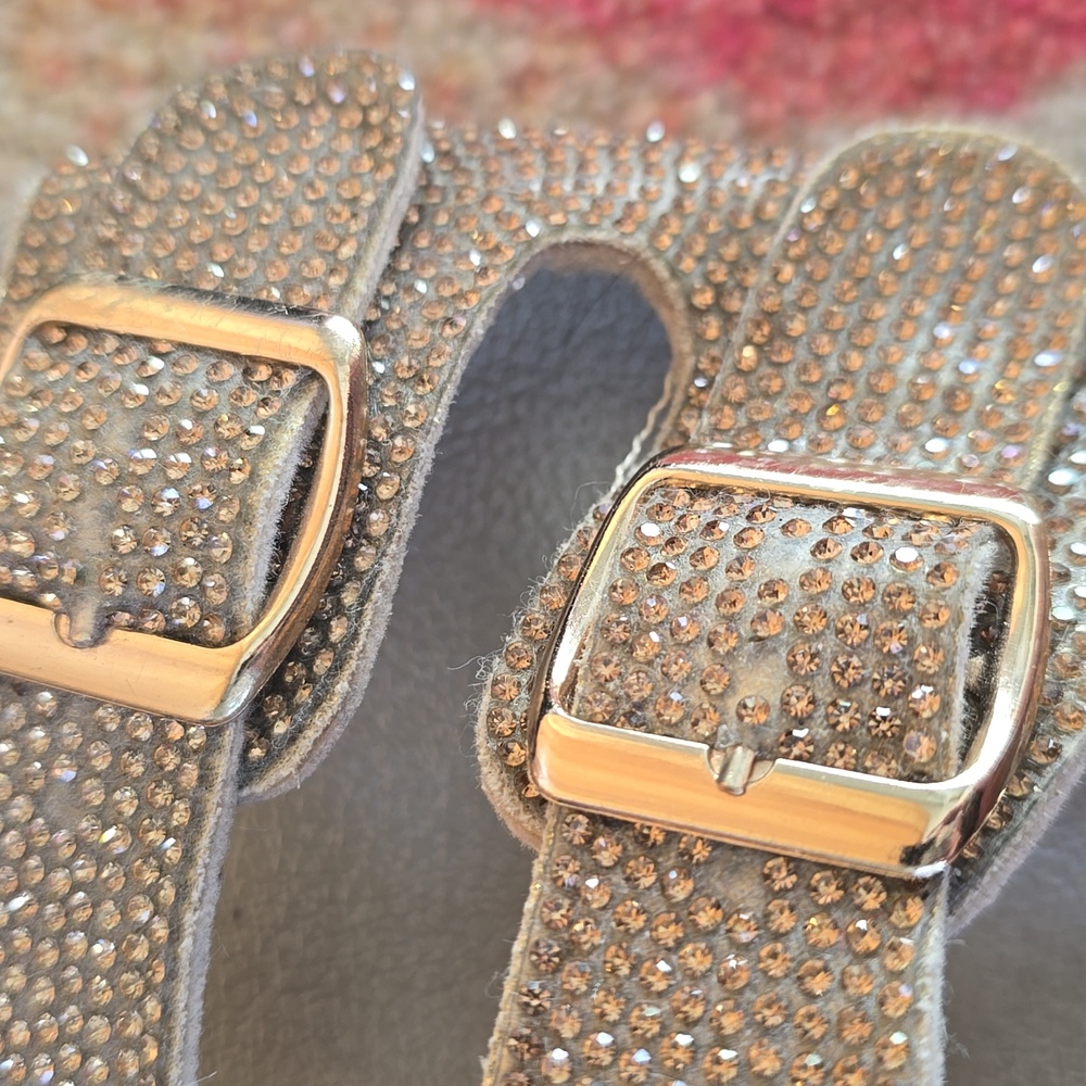 H2K Gold Slide Sandals Size 8 - Picture 7 of 7